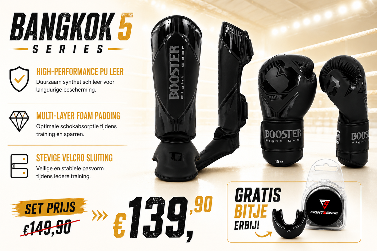 Booster Fight Gear Bangkok Series 5 Kickboks Set Zwart