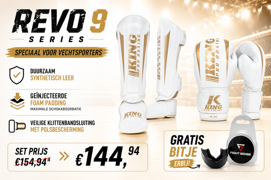 King Pro Boxing REVO 9 Fight Set wit goud