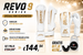 King Pro Boxing REVO 9 Fight Set wit goud