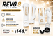King Pro Boxing REVO 9 Fight Set wit goud