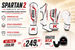 King Pro Boxing Spartan 2 Set Wit/Rood + Gratis FightSense Bitje