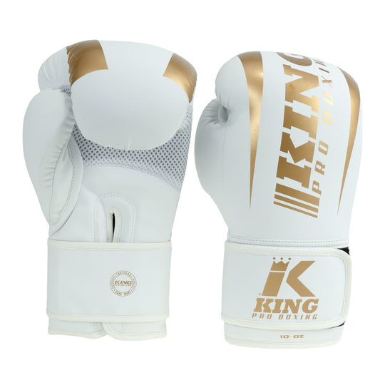 King Pro Boxing REVO 9 Bokshandschoenen Wit Goud