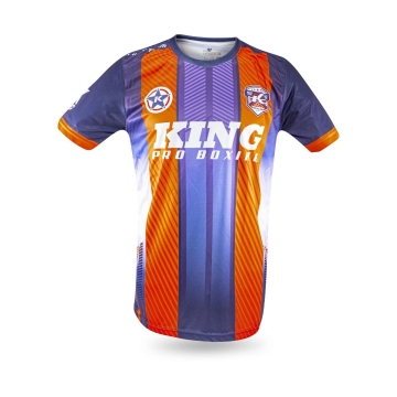 King Pro Boxing-Fightshirt-tshirt-LEGION-Blauw-Oranje