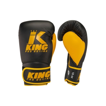 King Pro Boxing STAR 18 Bokshandschoenen - Goud-Zwart