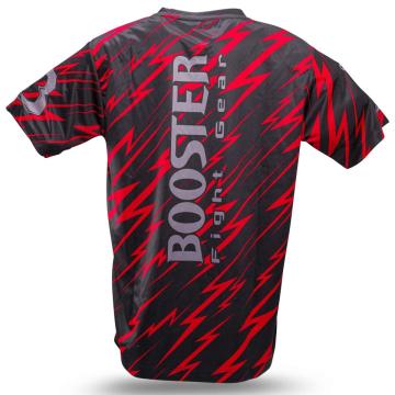 Booster Fightgear-Fightshirt-Tshirt-Kids-Kinderen-Combat series 2-Rood-Zwart