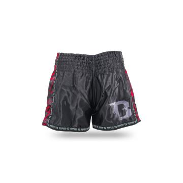 Booster Fight Gear-Fightshort-Kickboks broek-Short-Combat series 2-Rood-Zwart