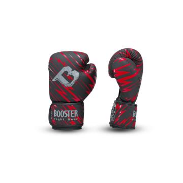 Booster Fight Gear-Combat series 2-kinder bokshandschoen-Rood-Zwart-bliksem