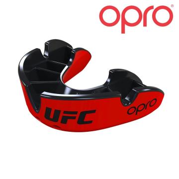 UFC-Gebitsbeschermer-Volwassenen-Silver-Rood-Zwart