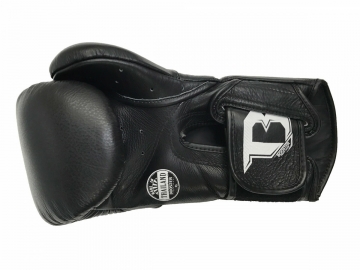Booster Fight Gear V8: Zwarte Lederen Bokshandschoenen