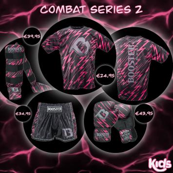 Booster Fightgear-combat-Serie 2-Roze-Zwart-fightset