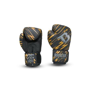 Booster Fight Gear-Combat series 1-kinder bokshandschoen-Goud-Zwart-bliksem motief