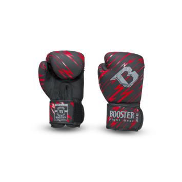 Booster Fight Gear-Combat series 2-kinder bokshandschoen-Rood-Zwart-bliksem